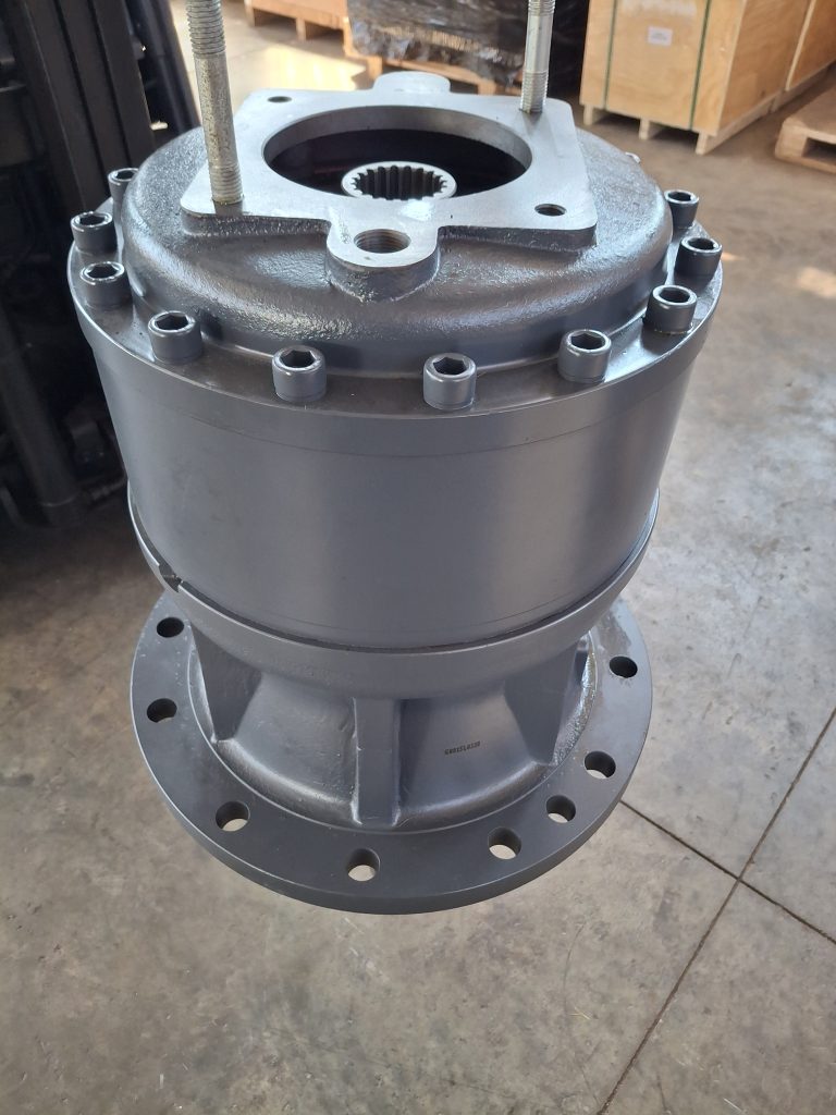 Top detail of a Volvo swing reduction assembly